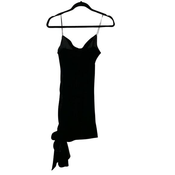 Cinq a Sept Ryder Velvet Mini Dress 0 Black NEW - Picture 3 of 5
